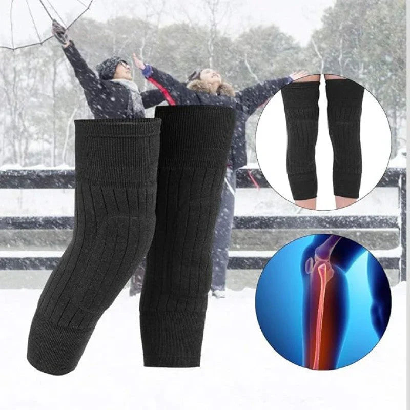 Wool Knee Warmers – Adjustable -30° Thermal Pads for Men & Women