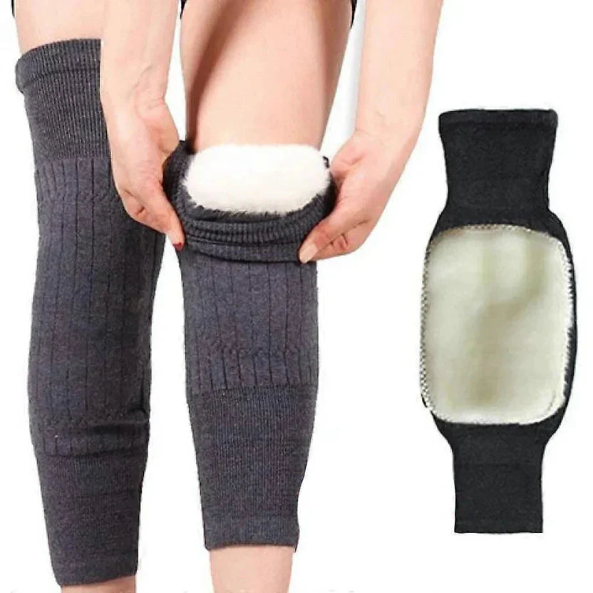 Wool Knee Warmers – Adjustable -30° Thermal Pads for Men & Women
