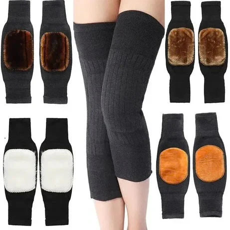 Wool Knee Warmers – Adjustable -30° Thermal Pads for Men & Women