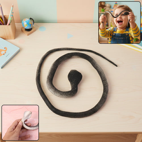 Realistic Dummy Snake Toy – Flexible Kids Prank & Garden Deterrent