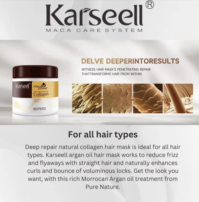 Karseell Hair Mask for Damaged & Dry Hair – Hydration & Repair